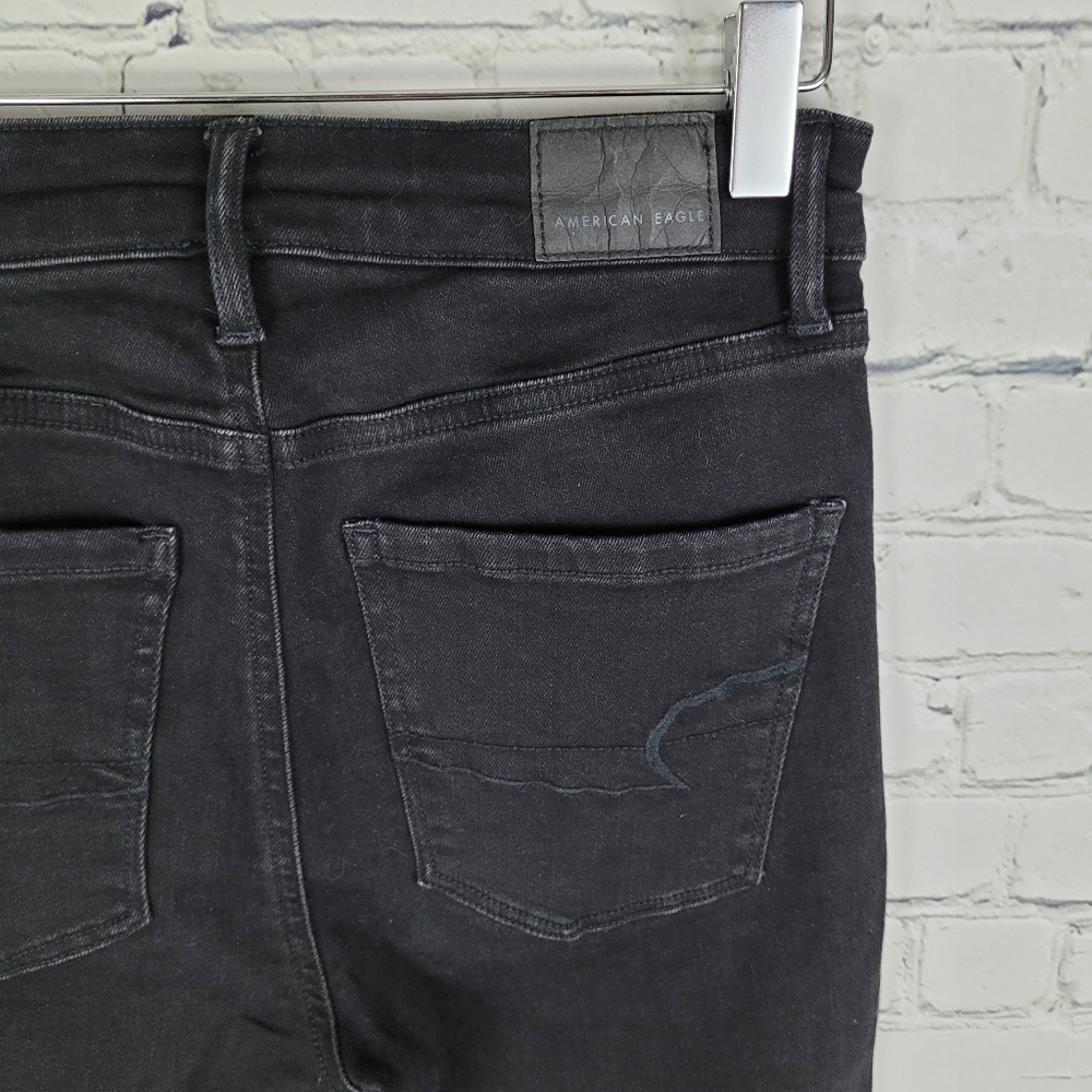 AMERICAN EAGLE | highest rise flare leg stretch button fly denim jeans